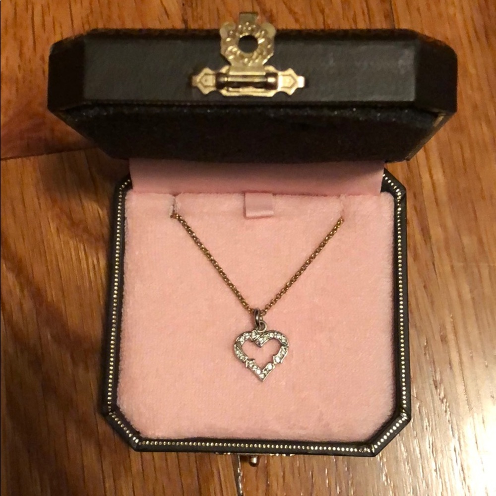 NIB Juicy Couture gold plated heart necklace